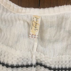 Free People Sweaters - Free People cream/black striped sweater size M Free People Sweaters - Free People cream/black striped sweater size M
